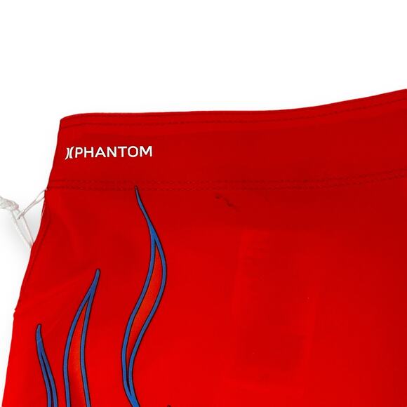Hurley Nascar Phantom Eco Flames Swim Trunks Boardshorts Sz 36 Checker Flag 18" - Picture 7 of 9
